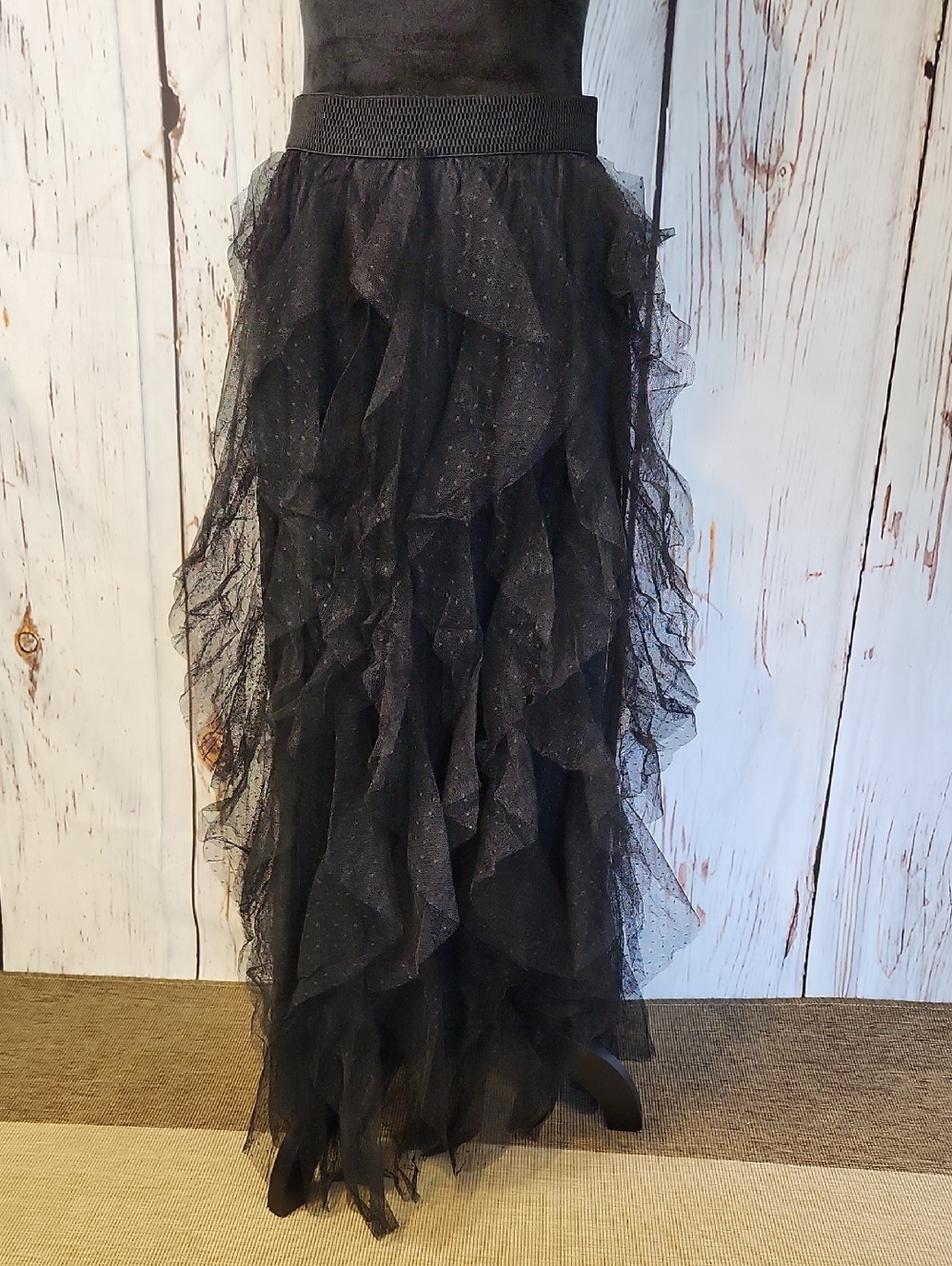 Love Poem By Block Black Mia Tulle Ruffle Skirt M NWT